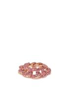 Ladies Fine Jewellery Shay - Sapphire & 18kt Rose-gold Chain-link Ring - Womens - Pink Multi