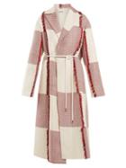 Matchesfashion.com Jil Sander - England Tie Waist Woven Coat - Womens - Red White