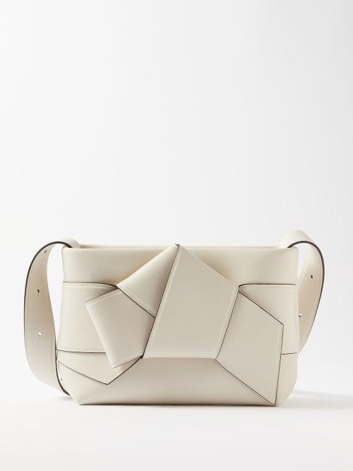 Acne Studios - Musubi Small Leather Shoulder Bag - Womens - White