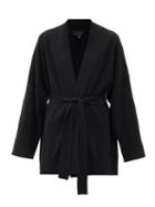 Matchesfashion.com Nili Lotan - Mackenzie Waist-tie Cashmere Cardigan - Womens - Black