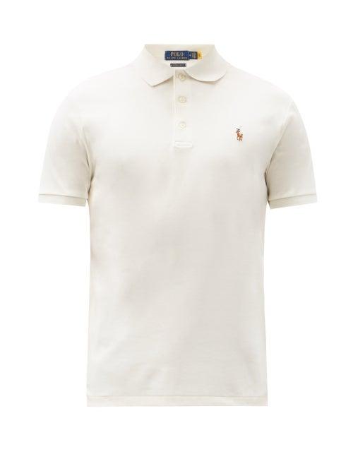 Matchesfashion.com Polo Ralph Lauren - Custom Slim-fit Cotton-interlock Polo Shirt - Mens - Cream