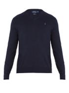 Polo Ralph Lauren V-neck Logo-embroidered Cotton Sweater