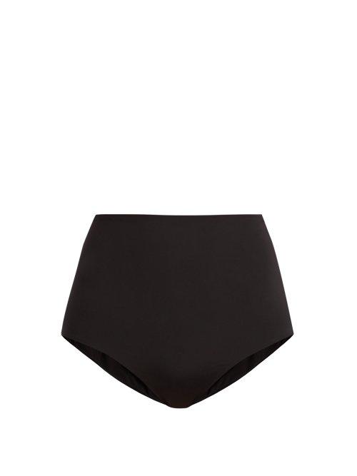 Matchesfashion.com Mara Hoffman - Lydia High Rise Bikini Briefs - Womens - Black