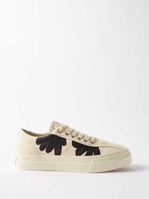 Stepney Workers Club - Dellow Shroom Hands Canvas Trainers - Mens - White Black