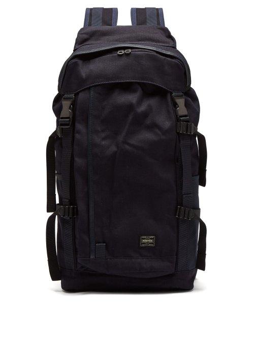 Matchesfashion.com Porter-yoshida & Co. - X Airweave Canvas Backpack - Mens - Dark Blue