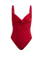 Matchesfashion.com Norma Kamali - Sweetheart Ruched Swimsuit - Womens - Red