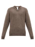 Matchesfashion.com Lemaire - V-neck Wool Sweater - Mens - Brown