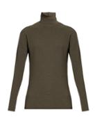 Haider Ackermann Roll-neck Cotton And Wool-blend Sweater