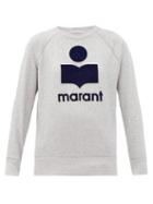 Matchesfashion.com Isabel Marant Toile - Milly Terry-logo Cotton-blend Sweatshirt - Womens - Grey