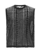 Matchesfashion.com Our Legacy - Box Sleeveless Cotton-blend Crochet Tank Top - Mens - Black