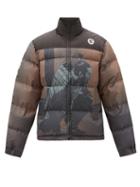 Matchesfashion.com Undercover - Printed Hooded Quilted Down Jacket - Mens - Brown