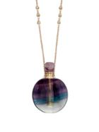 Matchesfashion.com Jacquie Aiche - Diamond & Fluorite Necklace - Womens - Purple