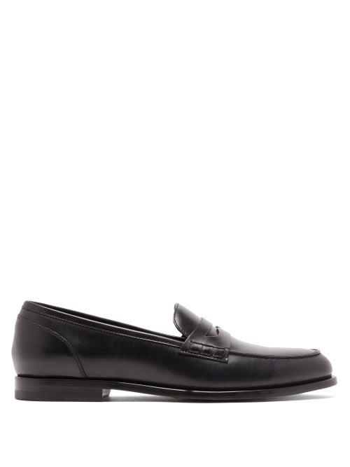 Matchesfashion.com Balmain - Michael Leather Penny Loafers - Mens - Black
