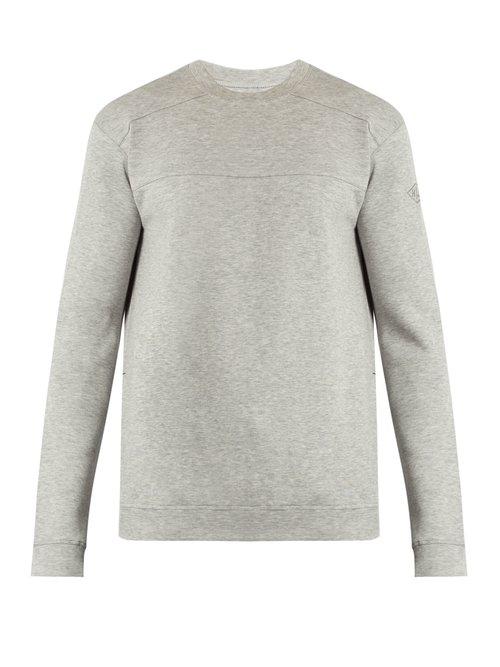 Matchesfashion.com Hamilton And Hare - Crew Neck Cotton Blend Sweatshirt - Mens - Grey