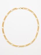 Rosa De La Cruz - 18kt Gold Figaro Chain Necklace - Womens - Yellow Gold