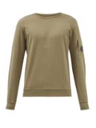 C.p. Company - Goggle-lens Cotton-fleece Sweatshirt - Mens - Khaki