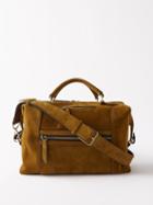 Mtier - Vagabond Suede Messenger Bag - Mens - Brown