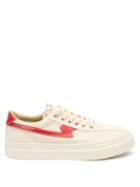 Matchesfashion.com Stepney Workers Club - Dellow S-strike Canvas Trainers - Mens - Red White