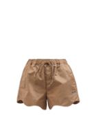 Ladies Rtw Ganni - Outerwear Nylon Shorts - Womens - Beige