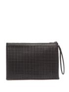 Matchesfashion.com Christian Louboutin - Kaloupouch Studded Leather Pouch - Mens - Black