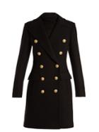 Balmain Double-breasted Wool And Cashmere-blend Coat
