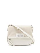 Maison Margiela - 5ac Leather And Canvas Cross-body Bag - Womens - White