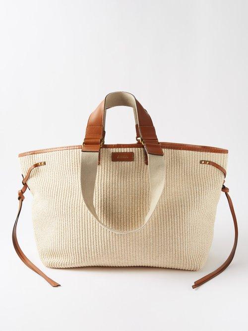 Isabel Marant - Wardy Woven Tote Bag - Womens - Cream