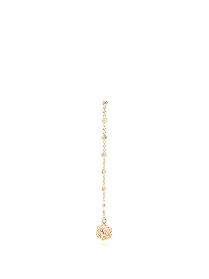 Jacquie Aiche Diamond, Quartz & Rose-gold Earring
