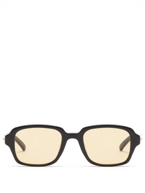 Matchesfashion.com 817 Blanc Lnt - Square Acetate Sunglasses - Mens - Black