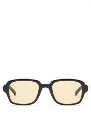 Matchesfashion.com 817 Blanc Lnt - Square Acetate Sunglasses - Mens - Black
