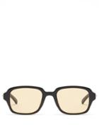 Matchesfashion.com 817 Blanc Lnt - Square Acetate Sunglasses - Mens - Black