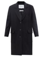 Frame - X Ilona Hamer East Side Pressed-wool Overcoat - Womens - Black