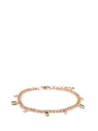 Matchesfashion.com Shay - Diamond, Emerald & 18kt Rose-gold Chain Anklet - Womens - Rose Gold