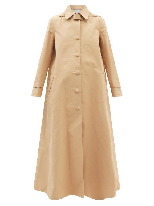 Gabriela Hearst - Kavner Hooded Trench Coat - Womens - Tan