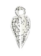 Matchesfashion.com Alexander Mcqueen - Jewel-print Silk Satin-twill Scarf - Womens - White Black