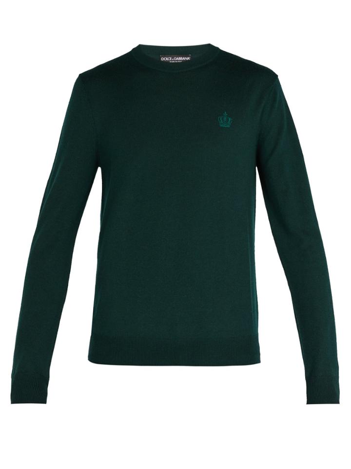 Dolce & Gabbana Virgin-wool Crew-neck Sweater