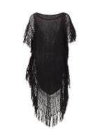 Matchesfashion.com Mes Demoiselles - Cannon Knitted Cotton-blend Cover Up - Womens - Black