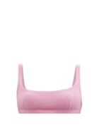 Matchesfashion.com Matteau - The Nineties Scoop-neck Bikini Top - Womens - Pink
