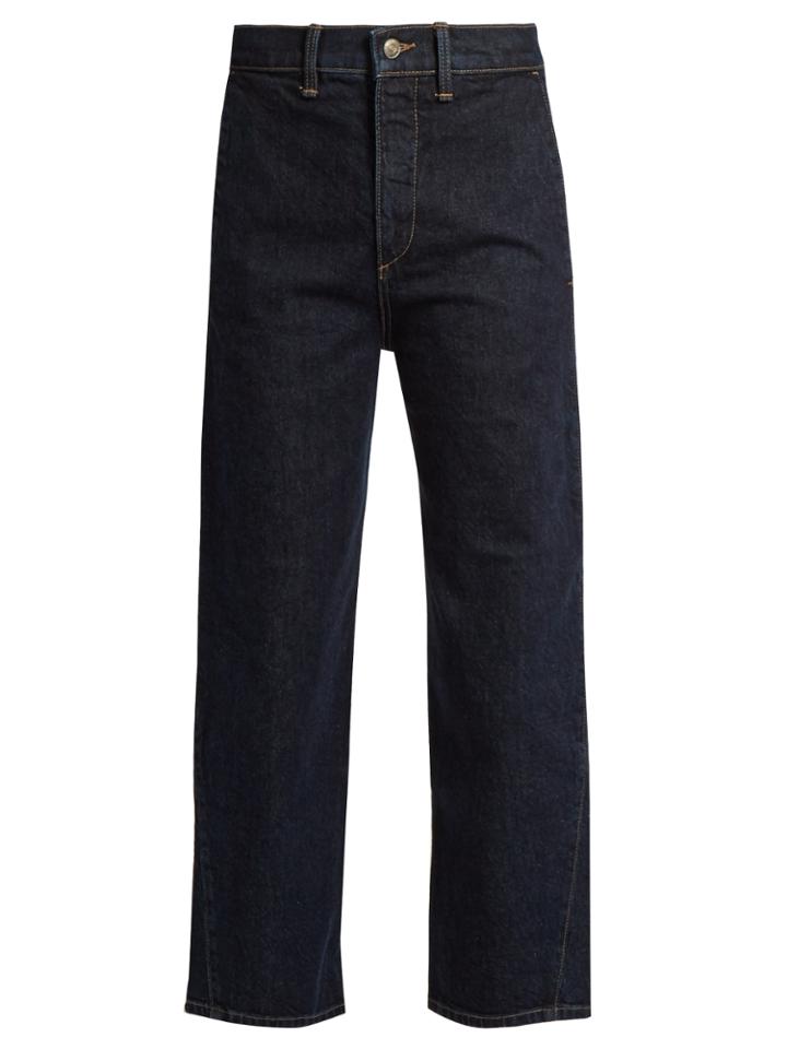 Vince High-rise Straight-leg Cropped Jeans