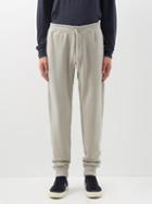 Tom Ford - Vintage-dyed Cotton-jersey Track Pants - Mens - Light Grey