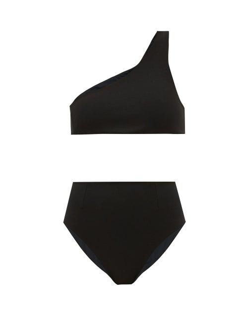 Matchesfashion.com Haight - Carol One-shoulder Bikini - Womens - Black