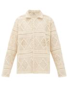 Matchesfashion.com Bode - Havana Cotton Crochet Lace Shirt - Womens - Ivory
