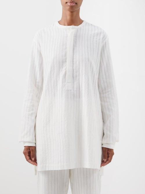Delos - Cyrus Embroidered Cotton Shirt - Womens - White