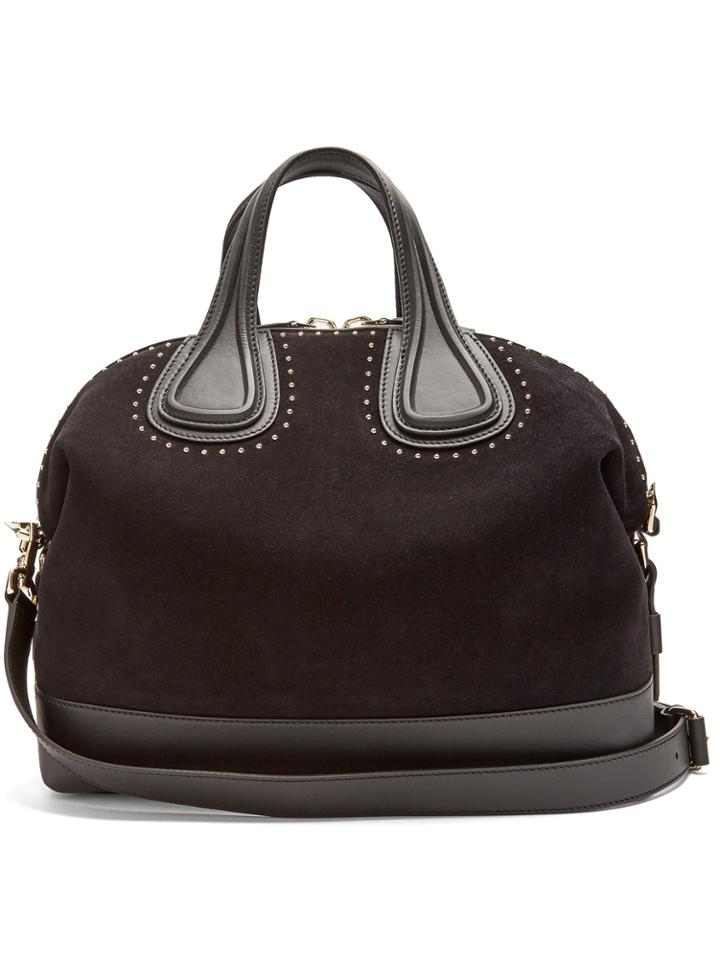 Givenchy Nightingale Embellished Suede And Leather Tote