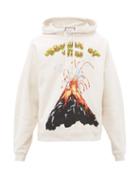 Matchesfashion.com Gucci - Volcano Print Cotton Hooded Sweatshirt - Mens - White