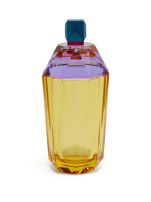 Matchesfashion.com Reflections Copenhagen - Long Island Crystal Perfume Flacon - Yellow