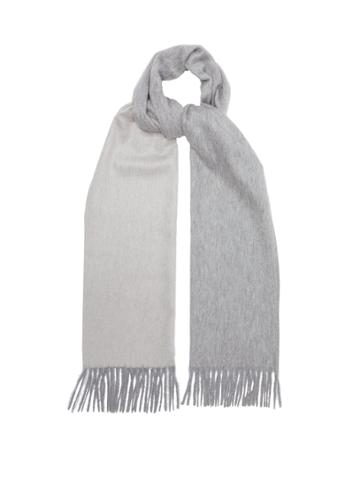 Begg & Co. Geometric Two-tone Cashmere Scarf