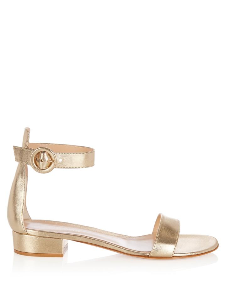 Gianvito Rossi Portofino 20 Block-heel Leather Sandals