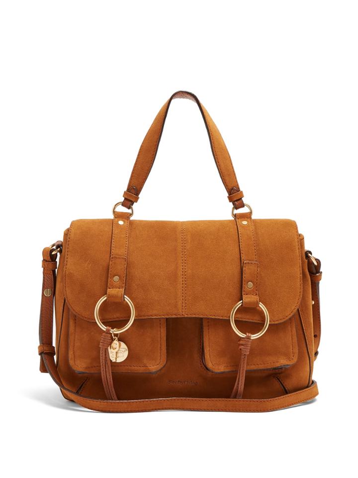 See By Chloé Satchel Medium Suede Cross-body Bag