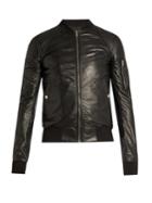 Rick Owens Sleeve-pocket Leather Bomber Jacket